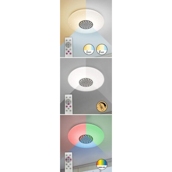 Rábalux Ophelia króm-fehér LED mennyezeti lámpa (RAB-5364) LED 1 izzós IP20