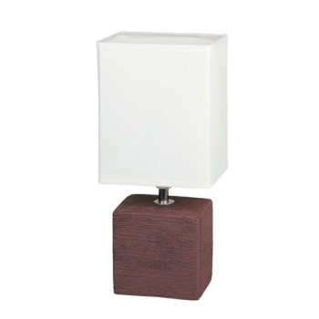 Rábalux Orlando bordó-fehér alabástrom asztali lámpa (RAB-4928) E14 1 izzós IP20