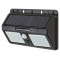 Rábalux Ostrava fekete LED kültéri napelemes mozgásérzékelős fali lámpa (RAB-7881) LED 1 izzós IP44