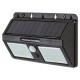 Rábalux Ostrava fekete LED kültéri napelemes mozgásérzékelős fali lámpa (RAB-7881) LED 1 izzós IP44