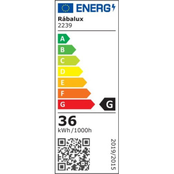 Rábalux Pallas króm-fehér csillár (RAB-2239) E14+LED 5 izzós IP20