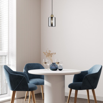 Rábalux Perez matt fekete függesztett lámpa (RAB-72248) E27 1 izzós IP20