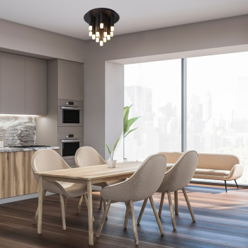 Rábalux Ramira fekete mennyezeti lámpa (RAB-71354) G9 13 izzós IP20