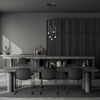 Rábalux Ramira fekete függesztett lámpa (RAB-72360) G9 5 izzós IP20