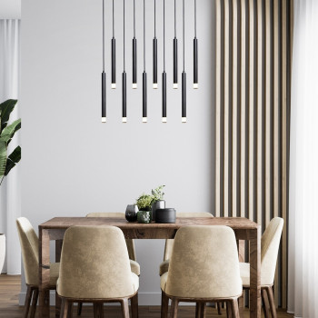 Rábalux Ramira fekete függesztett lámpa (RAB-72364) G9 10 izzós IP20