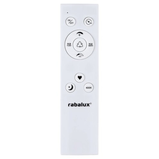 Rábalux Rasmus ezüst-fehér LED mennyezeti lámpa (RAB-2290) LED 1 izzós IP20