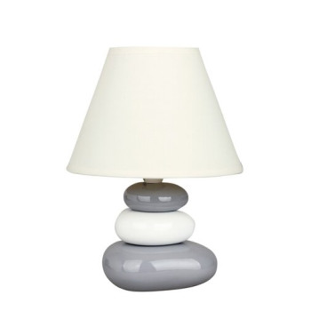 Rábalux Salem fehér-szürke asztali lámpa (RAB-4948) E14 1 izzós IP20