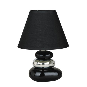 Rábalux Salem fekete-ezüst asztali lámpa (RAB-4950) E14 1 izzós IP20
