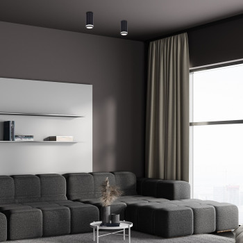 Rábalux Senobia fekete mennyezeti lámpa (RAB-73030) GU10 1 izzós IP20