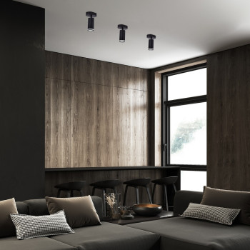 Rábalux Senobia fekete mennyezeti lámpa (RAB-73033) GU10 1 izzós IP20