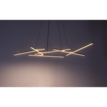 Rábalux Severine fekete-arany LED függesztett lámpa (RAB-72369) LED 1 izzós IP20