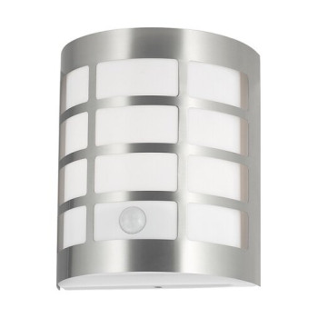 Rábalux Sevilla matt króm-fehér kültéri mozgásérzékelős fali lámpa (RAB-8800) E27 1 izzós IP44