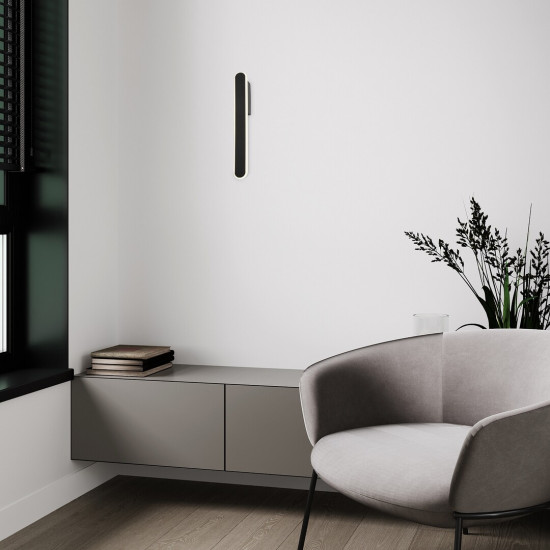 Rábalux Sindri fekete LED falikar (RAB-71087) LED 1 izzós IP20