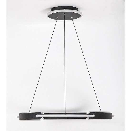 Rábalux Sindri fekete LED függesztett lámpa (RAB-72229) LED 1 izzós IP20