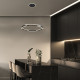 Rábalux Sindri fekete LED függesztett lámpa (RAB-72229) LED 1 izzós IP20