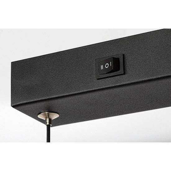 Rábalux Sindri fekete LED függesztett lámpa (RAB-72231) LED 1 izzós IP20