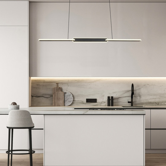 Rábalux Sindri fekete LED függesztett lámpa (RAB-72231) LED 1 izzós IP20