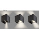 Rábalux Solin matt fekete kültéri fali lámpa (RAB-7396) G9 1 izzós IP54