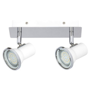 Rábalux Steve króm-fehér LED fürdőszobai mennyezeti lámpa (RAB-5498) LED 2 izzós IP44
