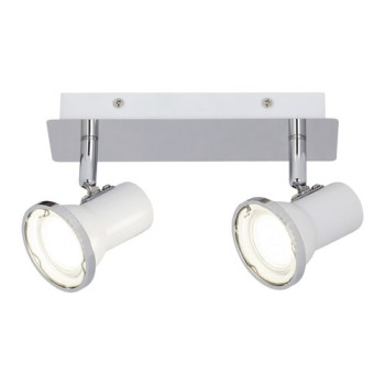 Rábalux Steve króm-fehér LED fürdőszobai mennyezeti lámpa (RAB-5498) LED 2 izzós IP44