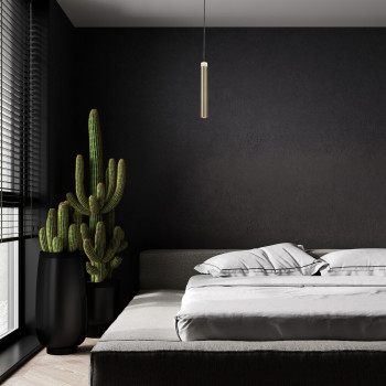 Rábalux Thelma fekete-arany LED függesztett lámpa (RAB-72238) LED 1 izzós IP20