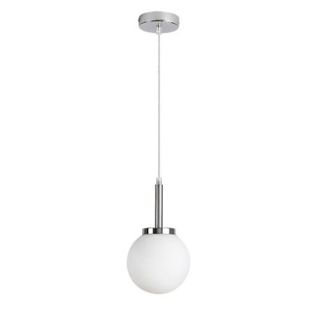 Rábalux Togo króm-fehér fürdőszobai függesztett lámpa (RAB-75007) E14 1 izzós IP44