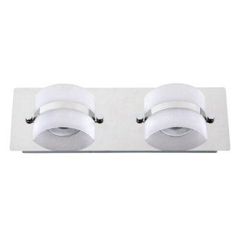 Rábalux Tony króm-opál LED fürdőszobai fali lámpa (RAB-5490) LED 2 izzós IP44