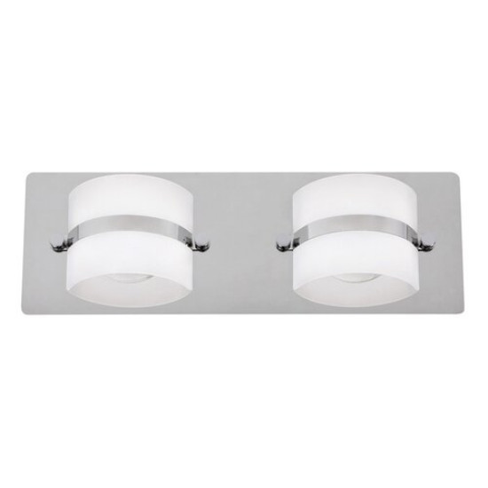 Rábalux Tony króm-opál LED fürdőszobai fali lámpa (RAB-5490) LED 2 izzós IP44