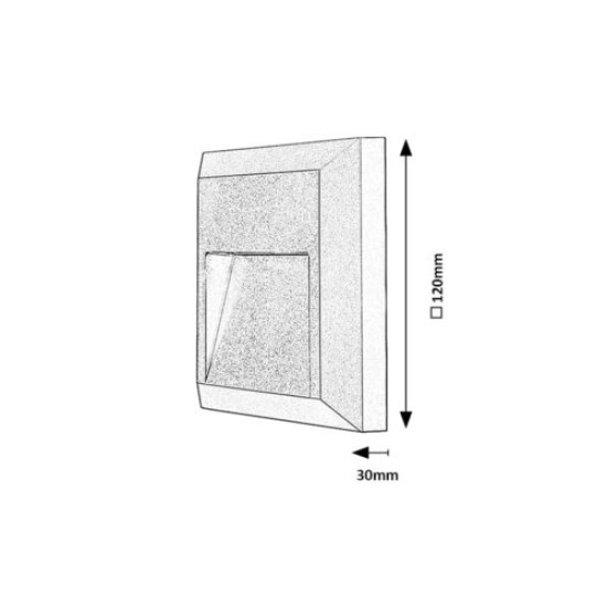 Rábalux Trento antracit LED kültéri fali lámpa (RAB-77105) LED 1 izzós IP65