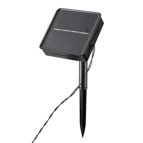 Rábalux Wigry fekete-fehér LED kültéri napelemes leszúrható lámpa (RAB-77001) LED 1 izzós IP44