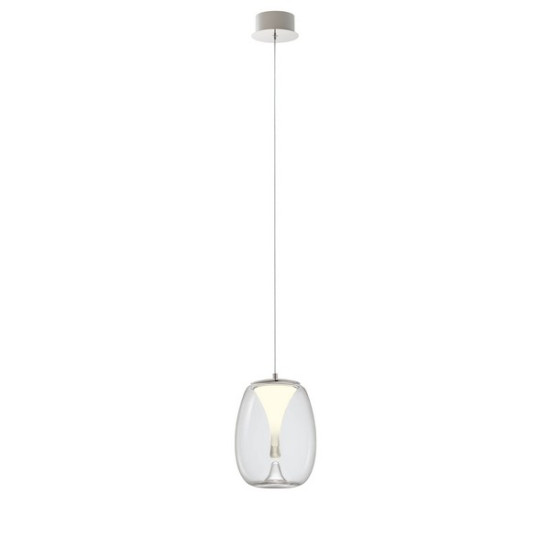 Redo Drop króm-átlátszó  LED függesztett lámpa (RED-01-3627) LED 1 izzós IP20