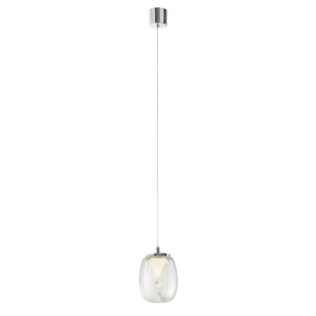 Redo Drop króm-átlátszó  LED függesztett lámpa (RED-01-3925) LED 1 izzós IP20