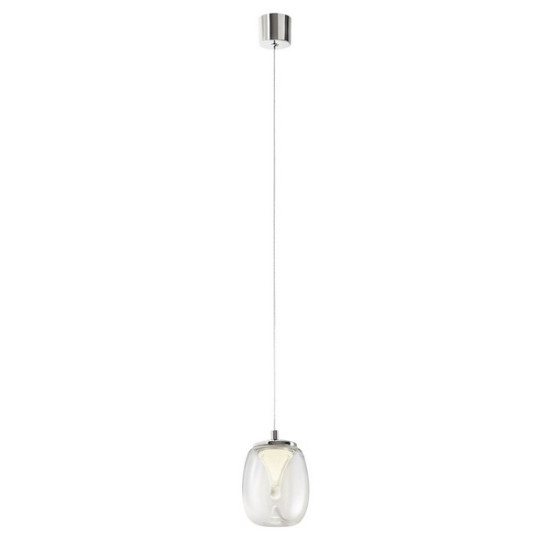 Redo Drop króm-átlátszó  LED függesztett lámpa (RED-01-3925) LED 1 izzós IP20