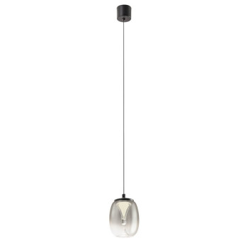 Redo Drop fekete-átlátszó LED függesztett lámpa (RED-01-3926) LED 1 izzós IP20