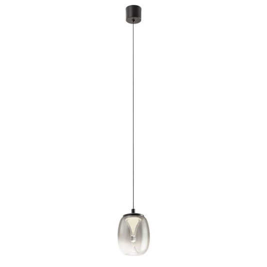 Redo Drop fekete-átlátszó LED függesztett lámpa (RED-01-3926) LED 1 izzós IP20