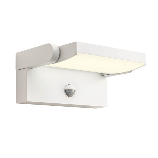 Redo Flip fehér vízvédett mozgásérzékelős LED kültéri fali lámpa (RED-90586) LED 1 izzós IP54