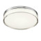Redo Frisbi króm-fehér vízvédett fürdőszobai LED mennyezeti lámpa (RED-01-3728) LED 1 izzós IP44