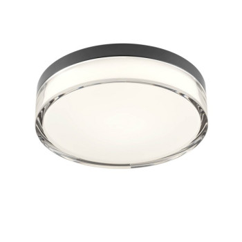 Redo Frisbi fekete-fehér vízvédett fürdőszobai LED mennyezeti lámpa (RED-01-3735) LED 1 izzós IP44