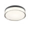 Redo Frisbi fekete-fehér vízvédett fürdőszobai LED mennyezeti lámpa (RED-01-3735) LED 1 izzós IP44