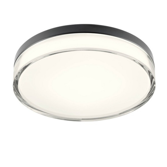 Redo Frisbi fekete-fehér vízvédett fürdőszobai LED mennyezeti lámpa (RED-01-3736) LED 1 izzós IP44