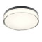 Redo Frisbi fekete-fehér vízvédett fürdőszobai LED mennyezeti lámpa (RED-01-3736) LED 1 izzós IP44