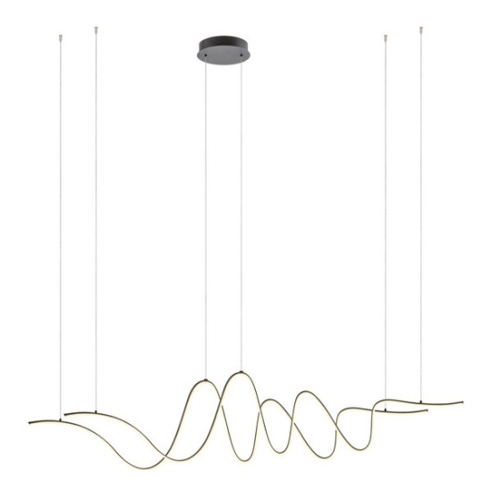 Redo Impuls fekete LED függesztett lámpa (RED-01-3623) LED 1 izzós IP20