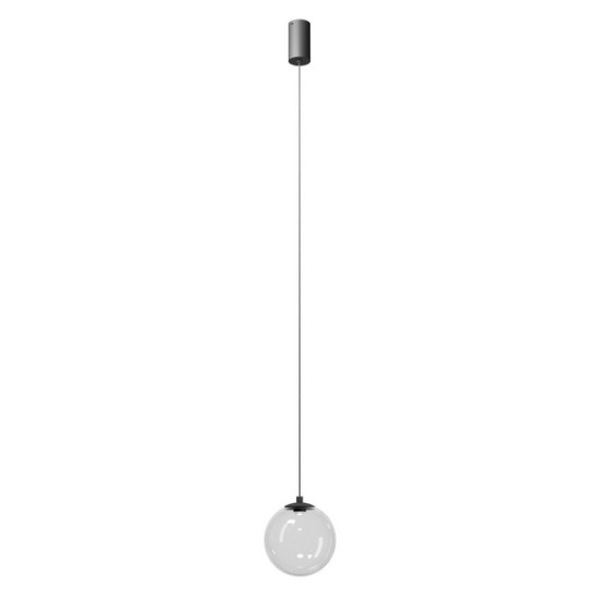 Redo Irides fekete-átlátszó LED függesztett lámpa (RED-01-3957) LED 1 izzós IP20