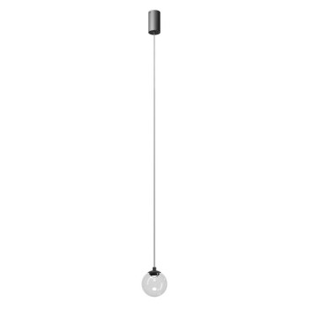 Redo Irides fekete-átlátszó LED függesztett lámpa (RED-01-4085) LED 1 izzós IP20