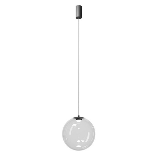 Redo Irides fekete-átlátszó LED függesztett lámpa (RED-01-4089) LED 1 izzós IP20