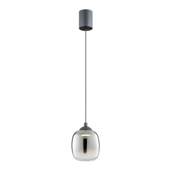 Redo Khadi fekete-füstszínű  LED függesztett lámpa (RED-01-3486) LED 1 izzós IP20