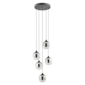 Redo Khadi fekete-füstszínű  LED függesztett lámpa (RED-01-3488) LED 1 izzós IP20