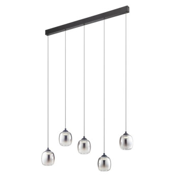 Redo Khadi fekete-füstszínű  LED függesztett lámpa (RED-01-3490) LED 1 izzós IP20