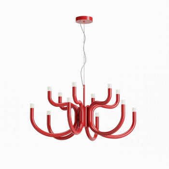 Redo Luxor piros LED csillár (RED-01-3229) LED 1 izzós IP20