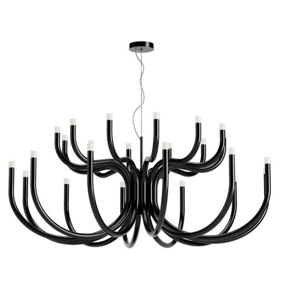 Redo Luxor fekete LED csillár (RED-01-3238) LED 1 izzós IP20